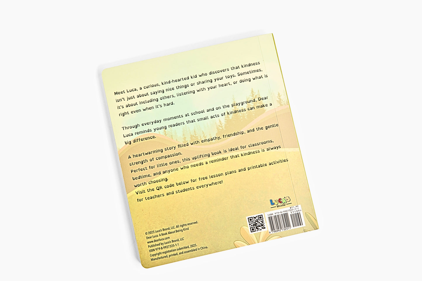 Dear Luca: A Book About Being Kind